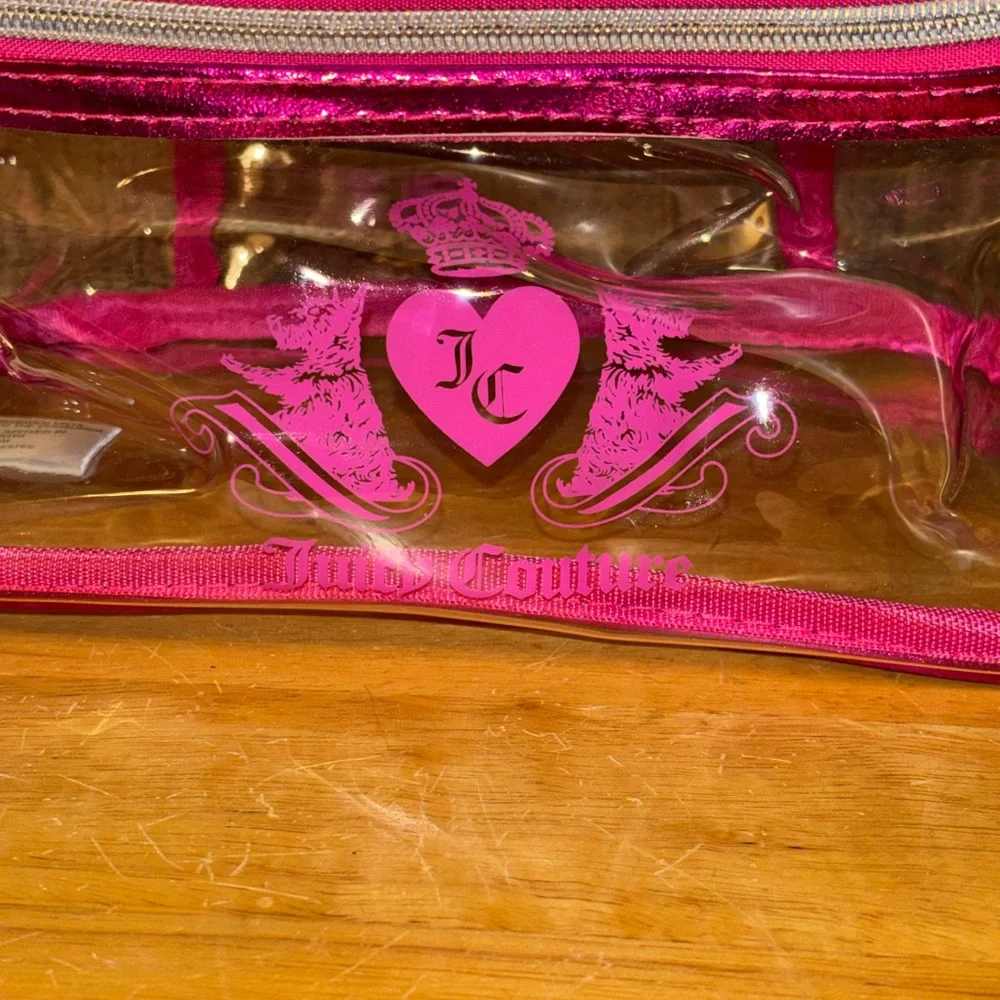 🎀Juicy Couture Clear Cosmetics Travel Case